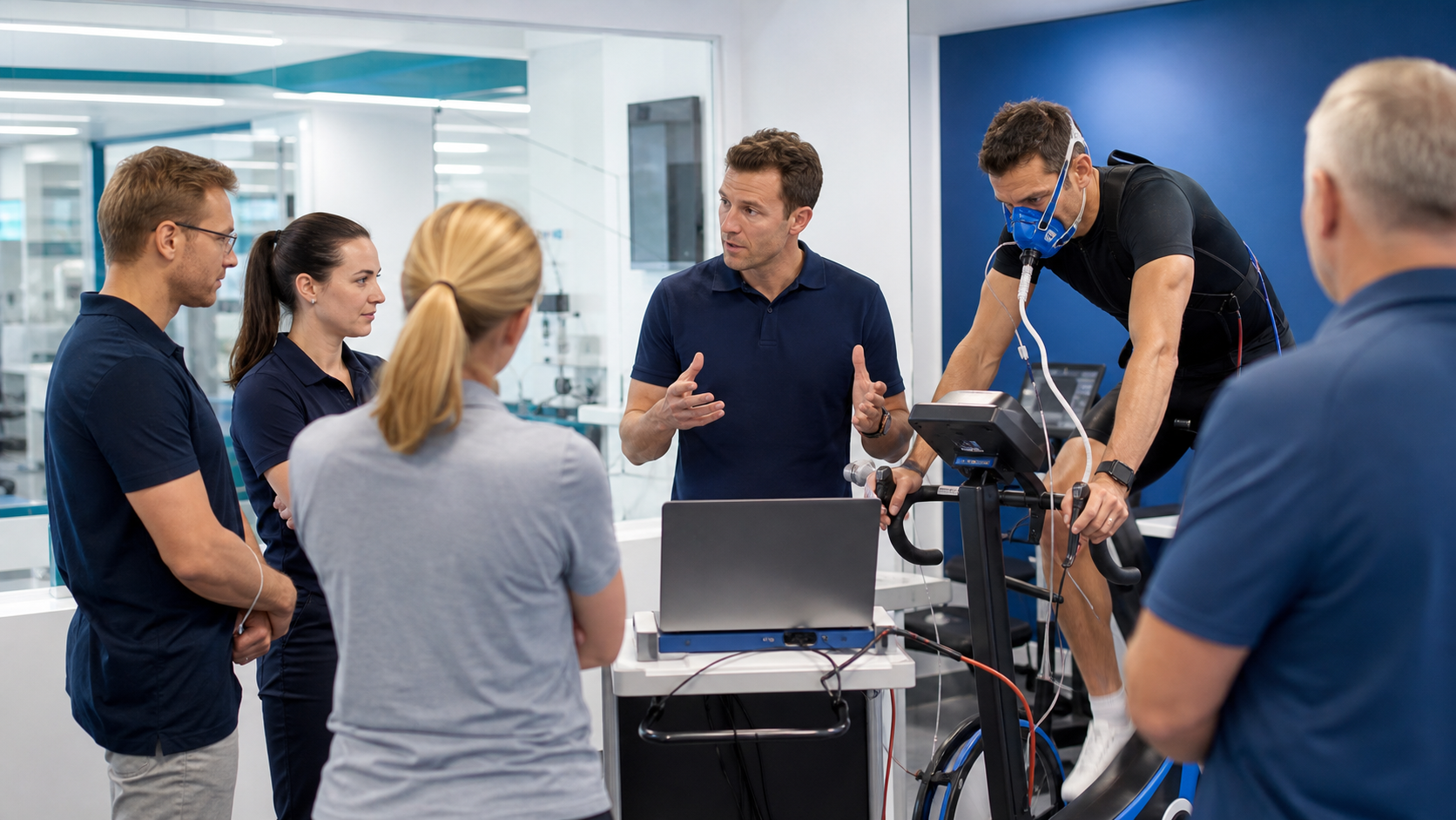 Illustrative sports physiology testing training