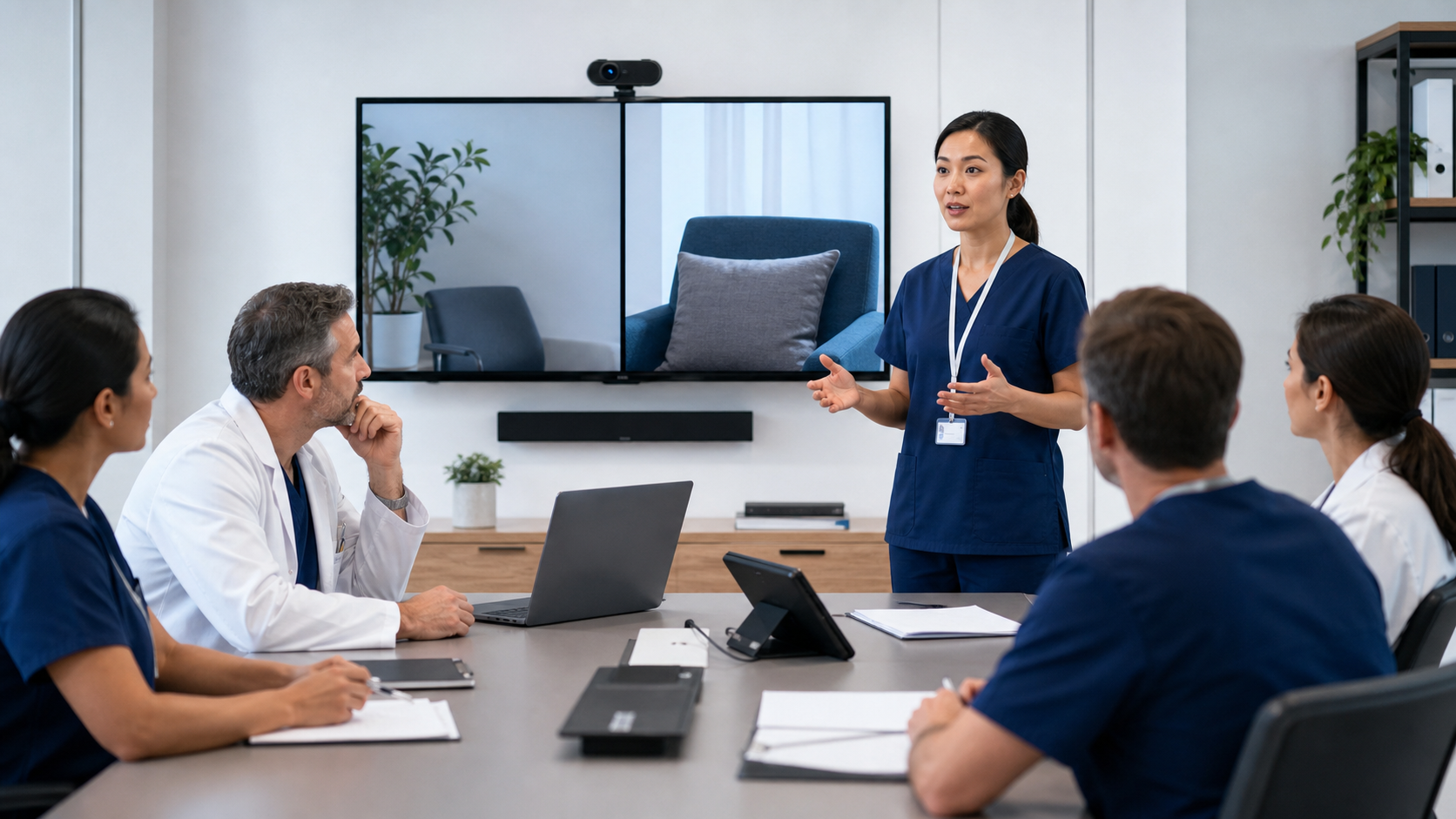 Illustrative telemedicine training session